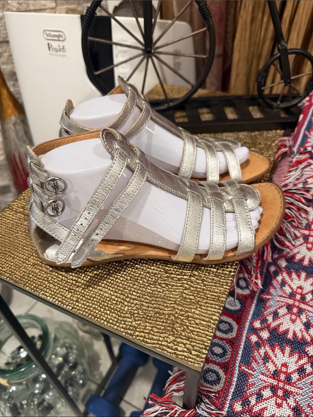 Born Silver Multi-Strap Women’s Sandals - Picture 4 of 9